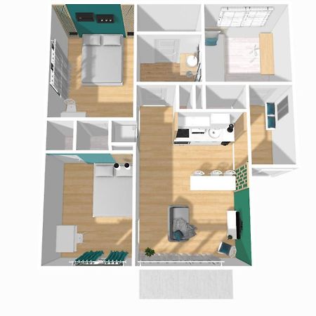 Home Ganusha Cosy 3 Chambres Parking Gratuit Balcon Grenoble Esterno foto